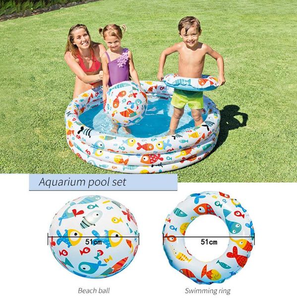 aquarium pool set baby inflatable swimming pool with swimming ring for kids children toy summer household garden colorful
aquarium pool set baby inflatable swimming pool with swimming ring for kids children toy summer household garden colorful