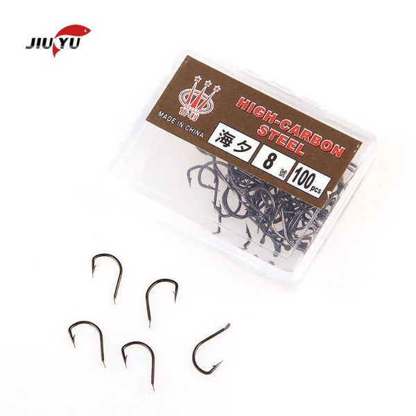 jiuyu 100pcs high carbon steel fishing hooks sea circle single fishhook carp fishing accessories jig barbed hook set
jiuyu 100pcs high carbon steel fishing hooks sea circle single fishhook carp fishing accessories jig barbed hook set