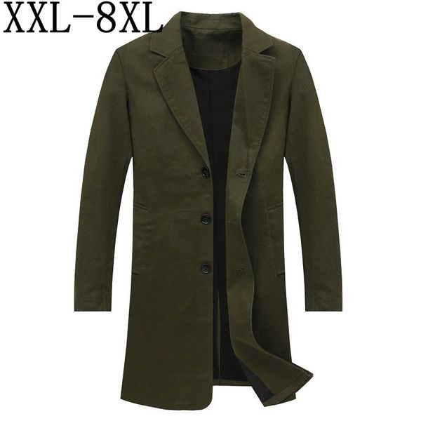 new autumn cotton men trenchcoat business casual long trench coat jacket loose outwear overcoat size 6xl 7xl 8xl, Tan;black
new autumn cotton men trenchcoat business casual long trench coat jacket loose outwear overcoat size 6xl 7xl 8xl, Tan;black