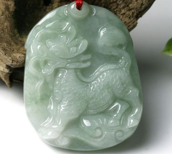 natural a goods myanmar jade lucky kylin pendant green jade unicorn safe jade brand, Silver
natural a goods myanmar jade lucky kylin pendant green jade unicorn safe jade brand, Silver