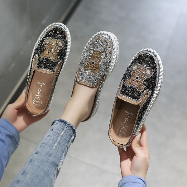 loafers slippers casual flat shoes female med slides slipers women cover toe summer soft 2020 bonded leather bling, Black
loafers slippers casual flat shoes female med slides slipers women cover toe summer soft 2020 bonded leather bling, Black