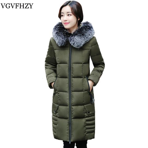 2017 real raccoon fur collar winter down jacket women slim white duck coats hooded mid-calf fashion thick pocket parkas ly646, Black
2017 real raccoon fur collar winter down jacket women slim white duck coats hooded mid-calf fashion thick pocket parkas ly646, Black