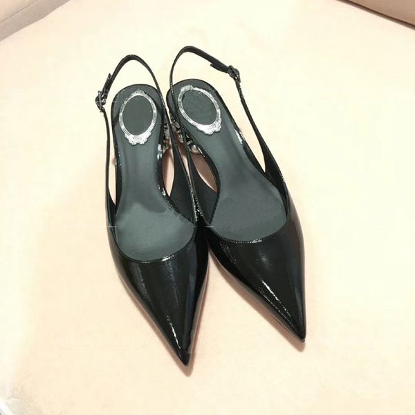 chunky med heels women patent leather talon salto alto feminino 2020 slingbacks pumps women shoes pearl rhinestone tacones mujer, Black
chunky med heels women patent leather talon salto alto feminino 2020 slingbacks pumps women shoes pearl rhinestone tacones mujer, Black