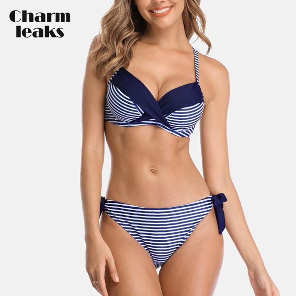 charmleaks women bikini set stripe swimsuit cross from swimwear strappy bathing suit beachwear
charmleaks women bikini set stripe swimsuit cross from swimwear strappy bathing suit beachwear