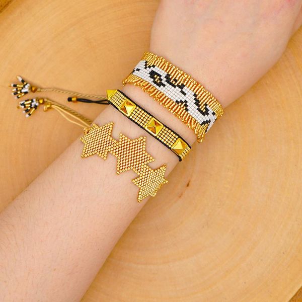 zhongvi miyuki bracelet for women handmade star pattern bracelets jewelry femme armband pulseras mujer moda wholesale, Black
zhongvi miyuki bracelet for women handmade star pattern bracelets jewelry femme armband pulseras mujer moda wholesale, Black