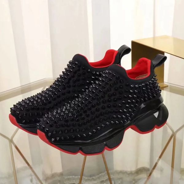 designer shoes studded spikes flats shoes for men women glitter party lovers genuine leather casual sneakers by toy99 08, Black;red
designer shoes studded spikes flats shoes for men women glitter party lovers genuine leather casual sneakers by toy99 08, Black;red