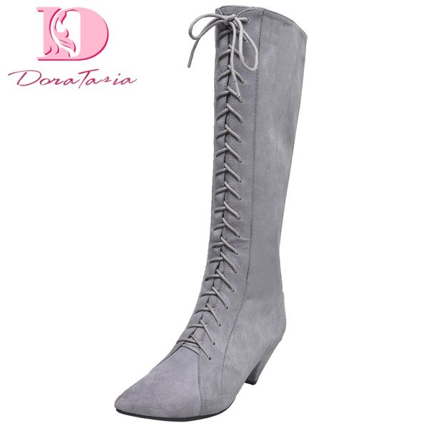 doratasia large size 32-43 new arrivals pointed toe mid calf boots woman shoes women zipper strange style shoes women boots, Black
doratasia large size 32-43 new arrivals pointed toe mid calf boots woman shoes women zipper strange style shoes women boots, Black