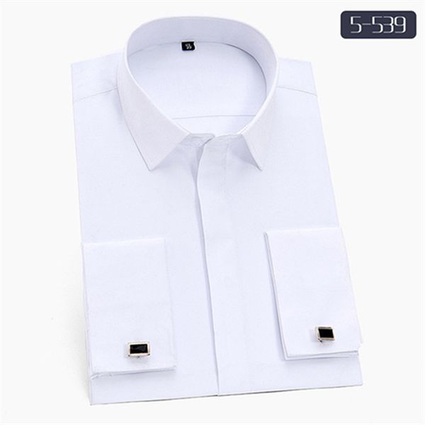 da jauna solid men formal french style shirt cufflinks weeding dress business slim camisas hombre plus size 5xl, White;black
da jauna solid men formal french style shirt cufflinks weeding dress business slim camisas hombre plus size 5xl, White;black