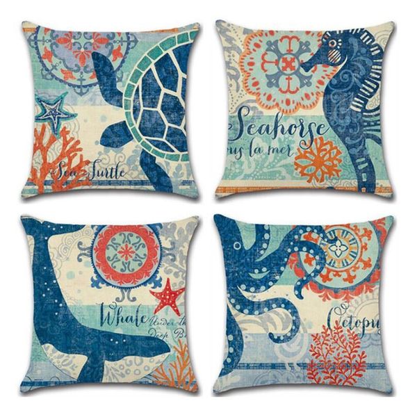 ocean theme square pillow case mediterranean style decorative cotton linen throw coastal cushion cover sets 18 x 18 inch pillow covers, 4 pa
ocean theme square pillow case mediterranean style decorative cotton linen throw coastal cushion cover sets 18 x 18 inch pillow covers, 4 pa