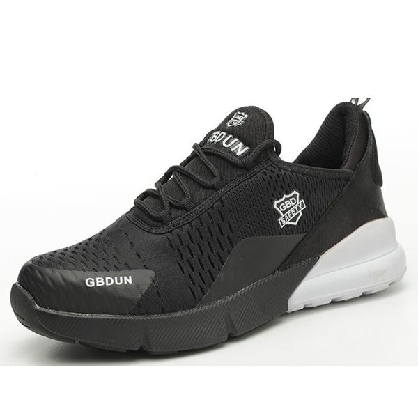 plus size men's casual breathable steel toe cap work safety shoes construction site worker shoe platform security boots protect, Black
plus size men's casual breathable steel toe cap work safety shoes construction site worker shoe platform security boots protect, Black