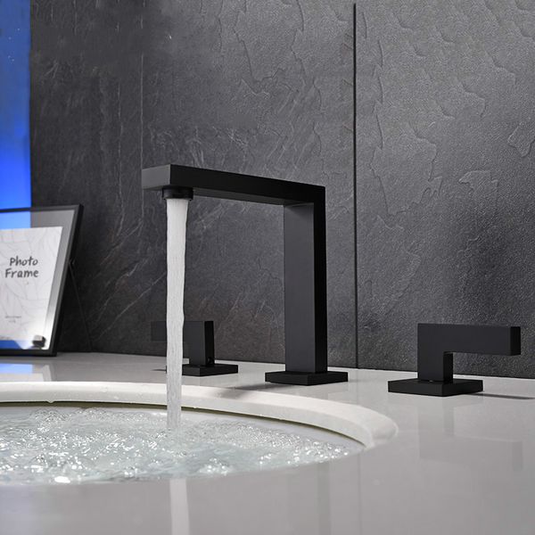 Bathroom basin faucet deck mounted double handle faucet black Tap Basin Mixer Hot And Cold shower room sink Faucet
Bathroom basin faucet deck mounted double handle faucet black Tap Basin Mixer Hot And Cold shower room sink Faucet