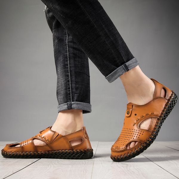 sandals outdoor leather sports mens casual sandal male sandalias for men sandalsslippers beach summer roman man fashion slipper, Black
sandals outdoor leather sports mens casual sandal male sandalias for men sandalsslippers beach summer roman man fashion slipper, Black