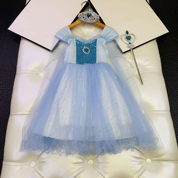 european and american parent-child outfit 2020 spring and summer new styles spliced sequined gauze blue girl's dress
european and american parent-child outfit 2020 spring and summer new styles spliced sequined gauze blue girl's dress