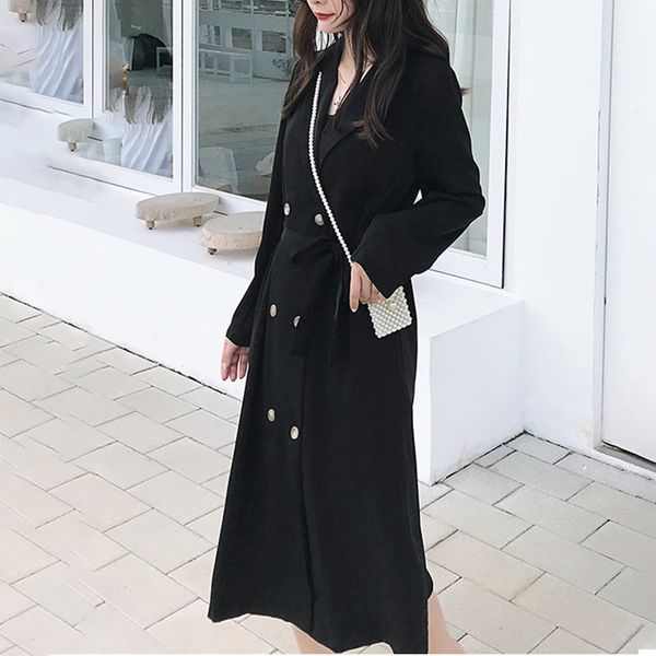 sexemara 2019 autumn new trench full sleeve solid color notched collar double breasted ladies fashion long coat cco014, Tan;black
sexemara 2019 autumn new trench full sleeve solid color notched collar double breasted ladies fashion long coat cco014, Tan;black