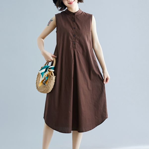 summer shirt dress cotton linen vintage sundress 2020 women solid stand collar pleated party dress long vestido robe femme, Black;gray
summer shirt dress cotton linen vintage sundress 2020 women solid stand collar pleated party dress long vestido robe femme, Black;gray