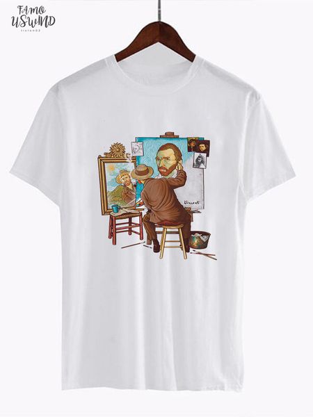 van gogh van goghing van gone meme funny t shirt hipsters cute printed tee drop shipping, White
van gogh van goghing van gone meme funny t shirt hipsters cute printed tee drop shipping, White