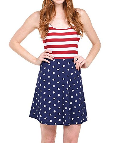 imily bela womens backless cami dresses summer red white and blue patriotic flag dress, Black;gray
imily bela womens backless cami dresses summer red white and blue patriotic flag dress, Black;gray