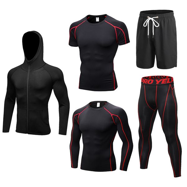 2019 new running sets 5pcs/sets compression crossfit sportswear basketball training tights gym fitness jogging sport suits, Black;blue
2019 new running sets 5pcs/sets compression crossfit sportswear basketball training tights gym fitness jogging sport suits, Black;blue