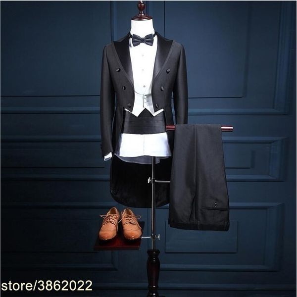 5 шт (куртка + брюки + жилет+галстук-бабочка+пояс) высокое качество бренд фрак костюмы мужские блейзеры slim fit жених свадьба выпускной смо, White;black
5 шт (куртка + брюки + жилет+галстук-бабочка+пояс) высокое качество бренд фрак костюмы мужские блейзеры slim fit жених свадьба выпускной смо, White;black