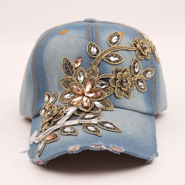 women's baseball cap diamond painting embroidery flower denim snapback hats jeans woman female cap cowboy summer sun hat, Blue;gray
women's baseball cap diamond painting embroidery flower denim snapback hats jeans woman female cap cowboy summer sun hat, Blue;gray