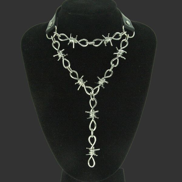 punk pu thorns choker trendy simple geometric bold adjustable grunge choker for men and women statement nightclub accessories, Silver
punk pu thorns choker trendy simple geometric bold adjustable grunge choker for men and women statement nightclub accessories, Silver