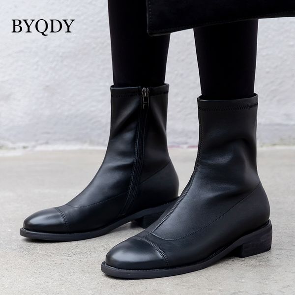 byqdy new 2020 med heels woman ankle boots superfine fiber square toe thick heel autumn shoe side zipper plush lining short boot, Black
byqdy new 2020 med heels woman ankle boots superfine fiber square toe thick heel autumn shoe side zipper plush lining short boot, Black