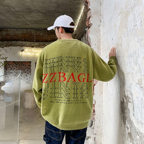 2019 winter new men's korean version of the original youth loose round neck personality jacquard not a ball casual sweater, White;black
2019 winter new men's korean version of the original youth loose round neck personality jacquard not a ball casual sweater, White;black