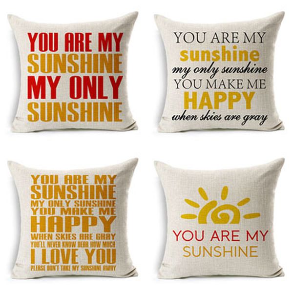 you are my sun home living room sofa decoration cushion cover pillowcover 45*45cm cotton linen bed head pillowcase pillow case
you are my sun home living room sofa decoration cushion cover pillowcover 45*45cm cotton linen bed head pillowcase pillow case