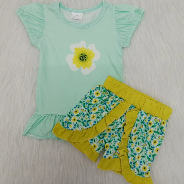 2020 baby girls cute beautiful clothing boutique short sleeve floral ruffle shorts children fashionable clothes kids sets, White
2020 baby girls cute beautiful clothing boutique short sleeve floral ruffle shorts children fashionable clothes kids sets, White