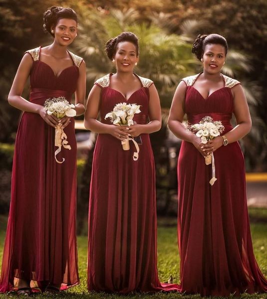 2019 new a-line bridesmaid dresses burgundy chiffon sweetheart cap sleeves floor length plus size wedding guest maid of honor gowns, White;pink
2019 new a-line bridesmaid dresses burgundy chiffon sweetheart cap sleeves floor length plus size wedding guest maid of honor gowns, White;pink