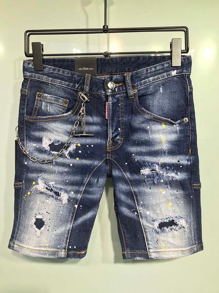 tide brand european station summer hole trend denim shorts loose straight casual five-point pants men's thin fashion splashing ink, Blue
tide brand european station summer hole trend denim shorts loose straight casual five-point pants men's thin fashion splashing ink, Blue