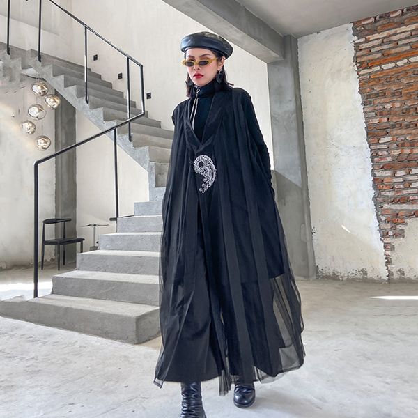 women's vests korea women black mesh embroidery long big size loose fit vest v-collar sleeveless fashion tide spring autumn 2021 1r667, Black;white
women's vests korea women black mesh embroidery long big size loose fit vest v-collar sleeveless fashion tide spring autumn 2021 1r667, Black;white