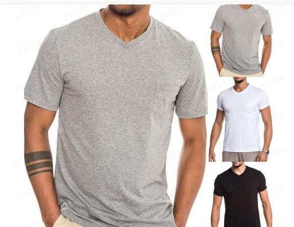 sleeved v-neck tees mens designer tshirts summer fashion casual tees solid color mens t-shirt short, White;black
sleeved v-neck tees mens designer tshirts summer fashion casual tees solid color mens t-shirt short, White;black