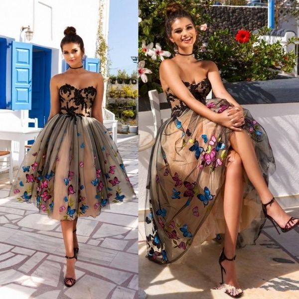 stunning knee length short prom dresses lace appliqued a-line strapless colorful butterfly homecoming evening cocktail dress party gowns, Black;red
stunning knee length short prom dresses lace appliqued a-line strapless colorful butterfly homecoming evening cocktail dress party gowns, Black;red
