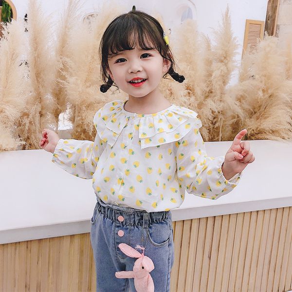 2020 Spring And Summer New Style Sweet Children Crew Neck Shirt 1 Fashion-Style Long Sleeve 3-5-Year-Old Girls Strawberry Edge S
2020 Spring And Summer New Style Sweet Children Crew Neck Shirt 1 Fashion-Style Long Sleeve 3-5-Year-Old Girls Strawberry Edge S