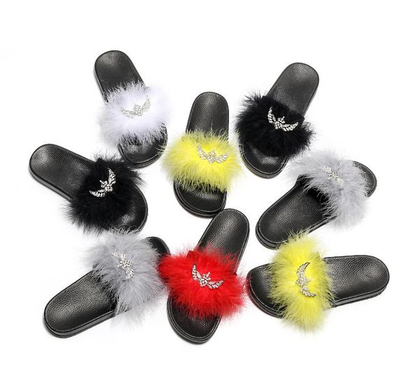 fashion furry slippers light diamond european and american plus size slippers women's shoes women's sandals, Black
fashion furry slippers light diamond european and american plus size slippers women's shoes women's sandals, Black