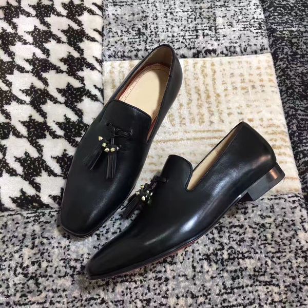 2018 wholesale gentleman loafers red bottom black genuine leather womens luxurious sneakers -- party dress wedding
2018 wholesale gentleman loafers red bottom black genuine leather womens luxurious sneakers -- party dress wedding
