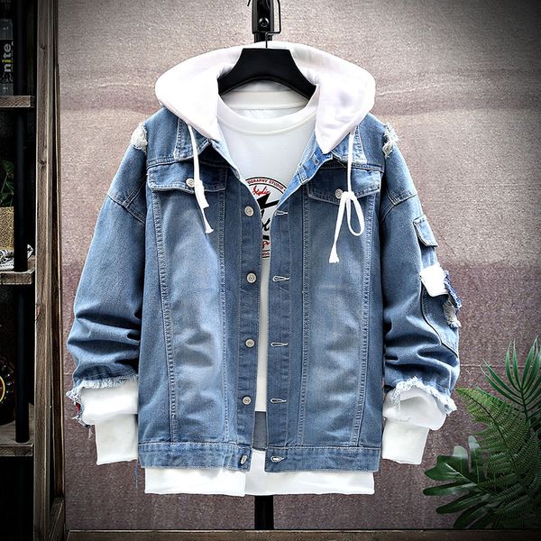 2020 new mens denim jacket outwear coats male hooded jean jackets man vintage casual jackets streetwear outerwear plus size 3xl, Black;brown
2020 new mens denim jacket outwear coats male hooded jean jackets man vintage casual jackets streetwear outerwear plus size 3xl, Black;brown