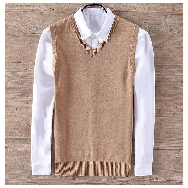 mens 100% cotton 2018 masculino sleeveless knitting vest casual mens v-neck knit sweaters vest fashion male clothing, Black;white
mens 100% cotton 2018 masculino sleeveless knitting vest casual mens v-neck knit sweaters vest fashion male clothing, Black;white