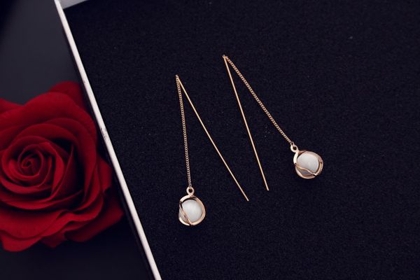 the popular ear chain ear line long style temperament europe and america contracted cat eye stone tassel ear line earrings female earrings, White
the popular ear chain ear line long style temperament europe and america contracted cat eye stone tassel ear line earrings female earrings, White