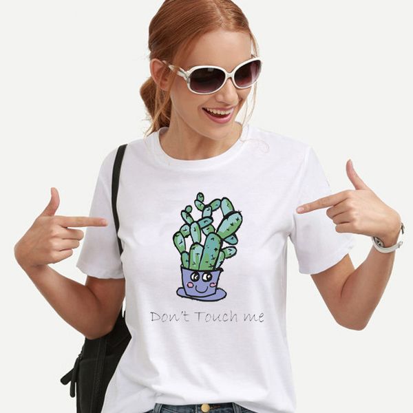 women's t-shirt casual 2021 summer women tee shirt cactus don't touch me print white harajuku o-neck streetwear s-3xl drop
women's t-shirt casual 2021 summer women tee shirt cactus don't touch me print white harajuku o-neck streetwear s-3xl drop