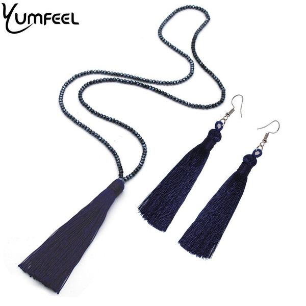 yumfeel new tassel necklaces earrings jewelry set long faceted glass beads crystal necklace tassel earrings set women gifts, Silver
yumfeel new tassel necklaces earrings jewelry set long faceted glass beads crystal necklace tassel earrings set women gifts, Silver