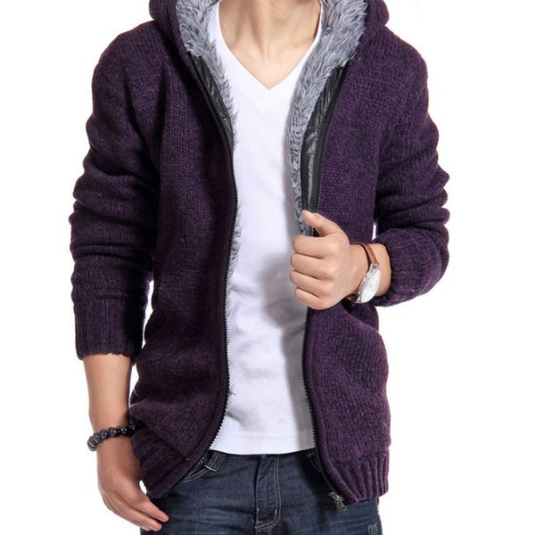 warm men's down jacket cotton plus velvet thickening hooded winter coat warm long sweater coat male, Black
warm men's down jacket cotton plus velvet thickening hooded winter coat warm long sweater coat male, Black
