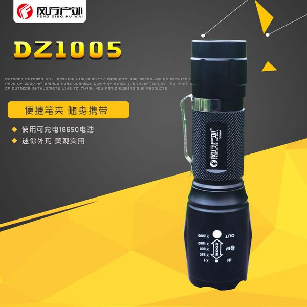 popular outdoors t6 zoom light flashlight flexible focusing pen clip 18650 can charge long s household lighting
popular outdoors t6 zoom light flashlight flexible focusing pen clip 18650 can charge long s household lighting