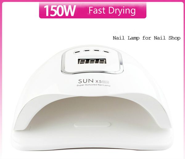 150w sun x5 plus max uv led lamp nail dryer for all gels 45 leds dryer lamp polish sun light timer 10/30/60s/99s for nail dryer
150w sun x5 plus max uv led lamp nail dryer for all gels 45 leds dryer lamp polish sun light timer 10/30/60s/99s for nail dryer