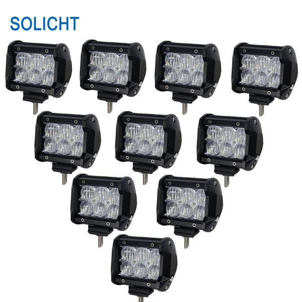 solicht 10x 18w led work light bar spot 4inch led offroad car atv 4wd wagon pickup bus 4x4 motorcycle boat driving headlight bar
solicht 10x 18w led work light bar spot 4inch led offroad car atv 4wd wagon pickup bus 4x4 motorcycle boat driving headlight bar