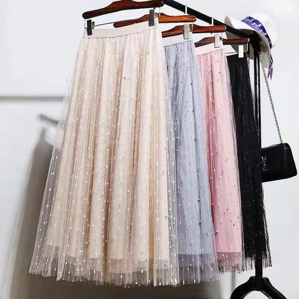 new fashion beading tulle velvet skirt women 2020 summer elegant long maxi skirt female high waist pleated girls skirt pink p374, Black
new fashion beading tulle velvet skirt women 2020 summer elegant long maxi skirt female high waist pleated girls skirt pink p374, Black