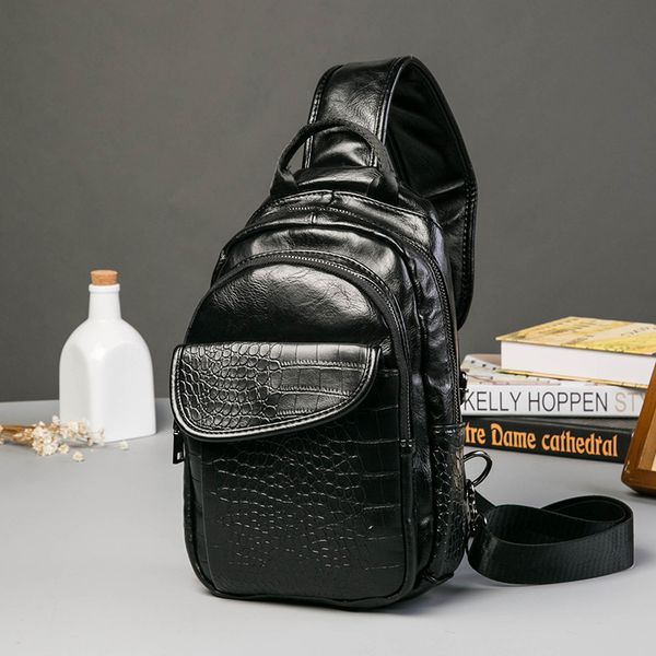 men's small chest bag fashion crocodile pattern shoulder bag leisure fashion travel tide korean version
men's small chest bag fashion crocodile pattern shoulder bag leisure fashion travel tide korean version