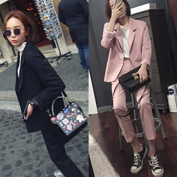 2019 spring new suit female jacket korean version of the loose thin large size long sleeve suit casual simple tide, White
2019 spring new suit female jacket korean version of the loose thin large size long sleeve suit casual simple tide, White