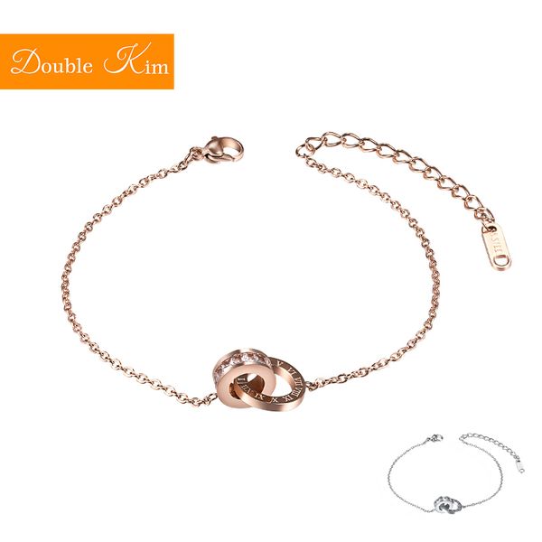 double loop bracelet rose gold silver color fashion titanium steel material fine trendy women jewelry bracelets gift, Black
double loop bracelet rose gold silver color fashion titanium steel material fine trendy women jewelry bracelets gift, Black